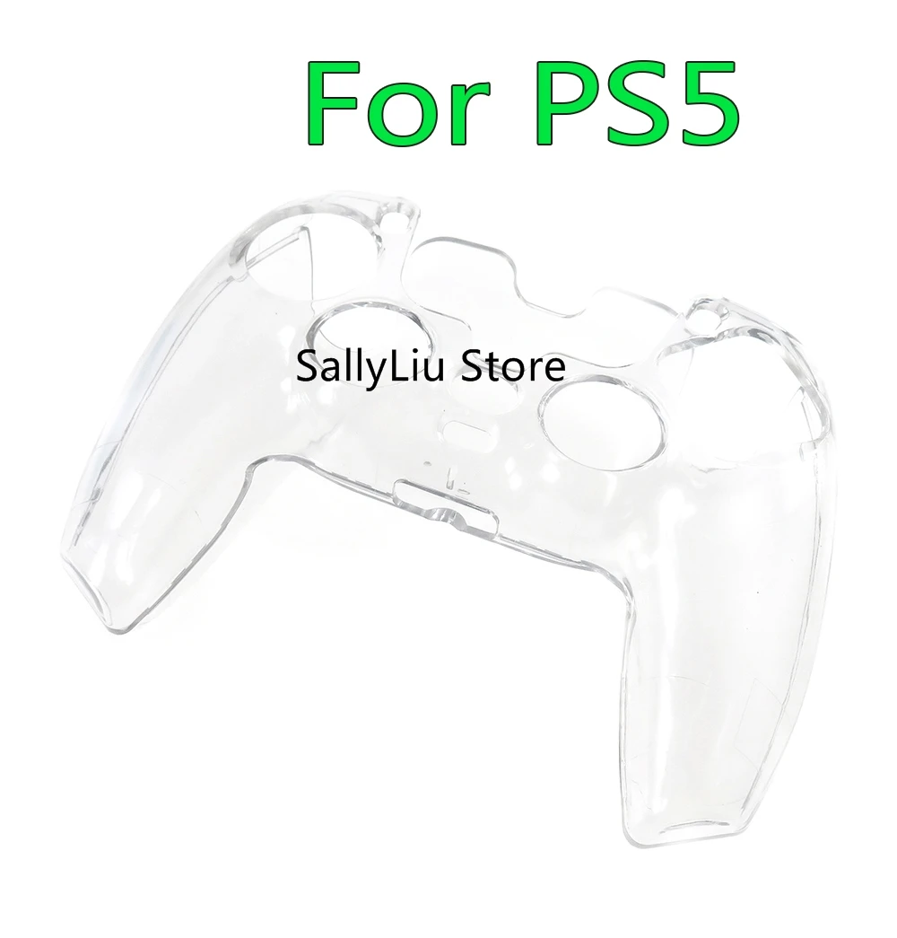 2PCS Za sony PS5 Brezžični Krmilnik Kristalno Pregleden Primeru Za PS5 Igra Ročaj Split Pregleden Trdo Lupino za Zaščito Polje