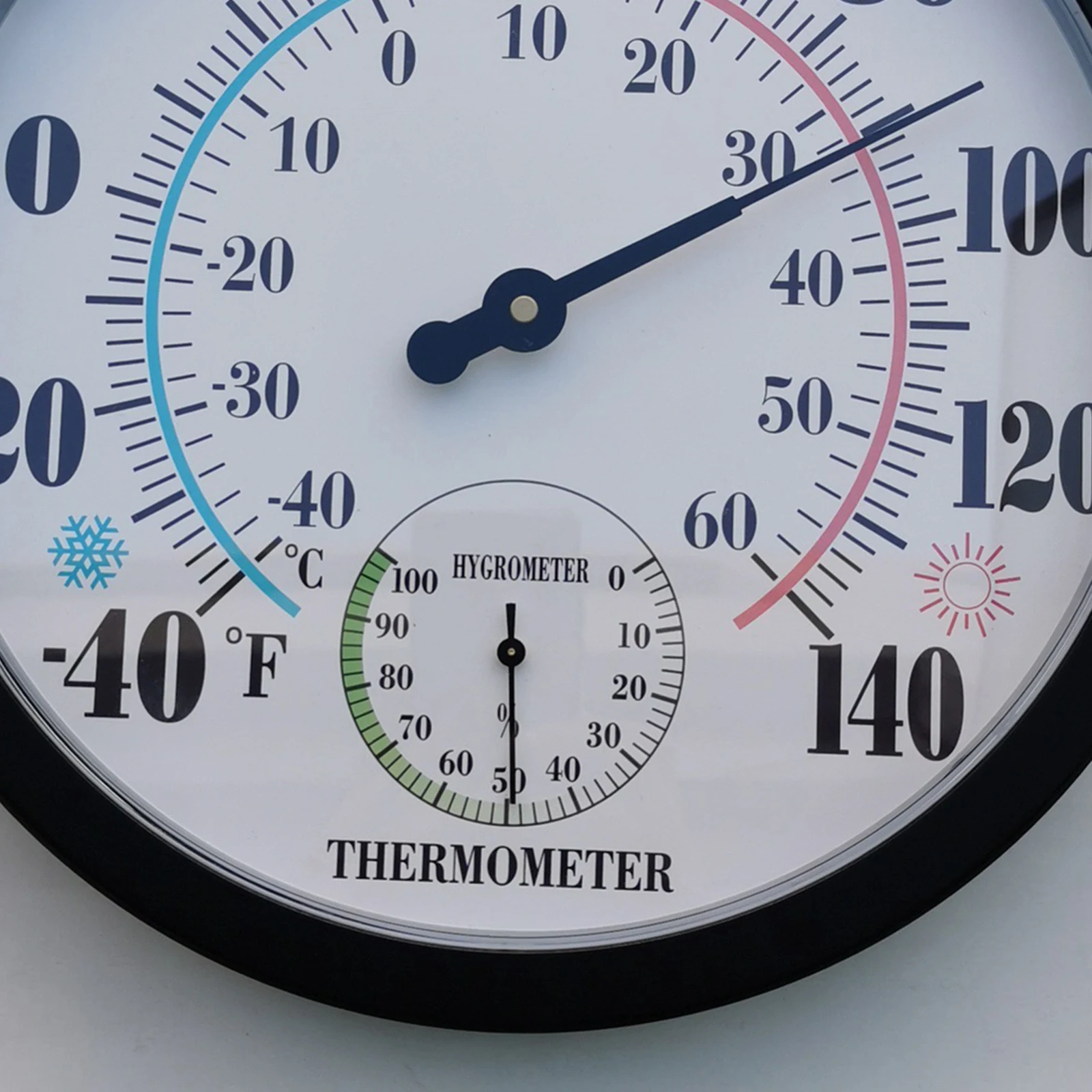 9 84 Krog Termometer, Higrometer Metrski Temperatura Vlažnost Gauge