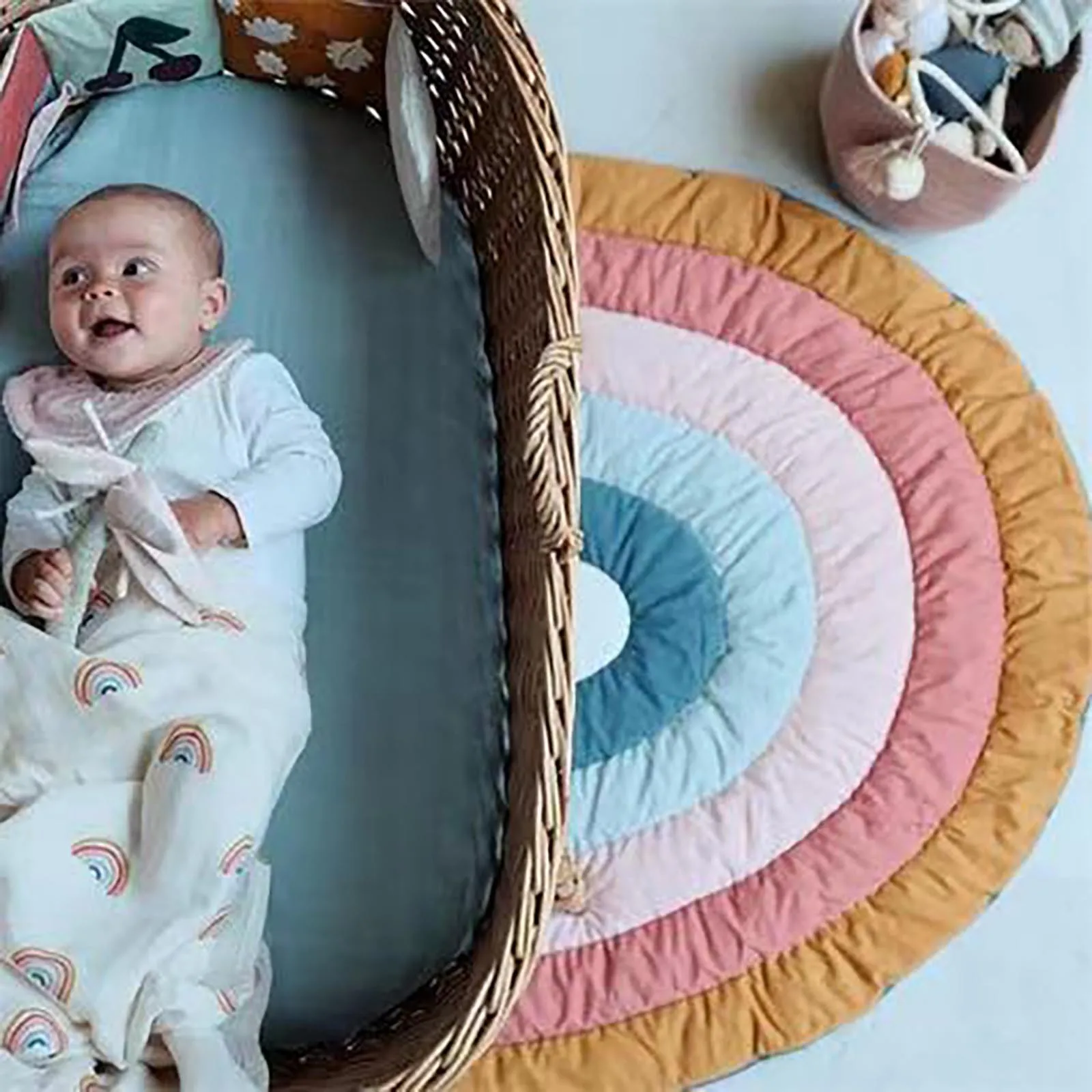 Nove Ustvarjalne Mavrica Talna Obloga Baby Plazil Mat Doma Dekoracijo Dobave Streljanje Rekviziti, Mehko Preprogo za dnevno Sobo